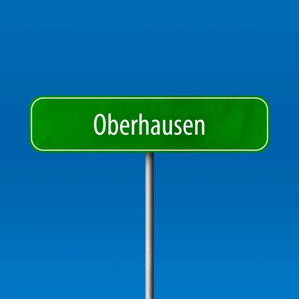 Oberhausen Ortsschild Ortsschild — Stockfoto