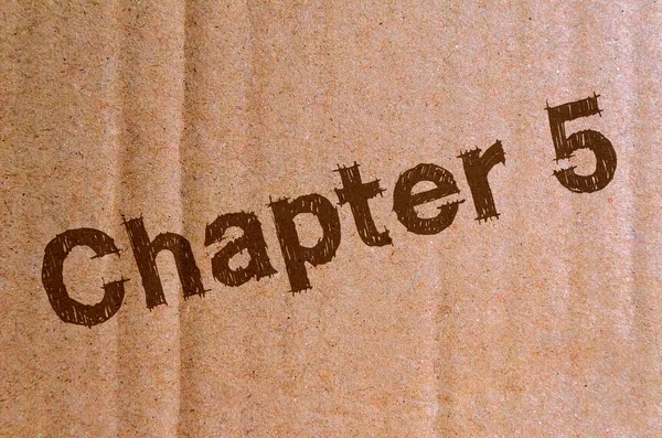 Bölüm 5 - karton, mukavva kahverengi harflerle