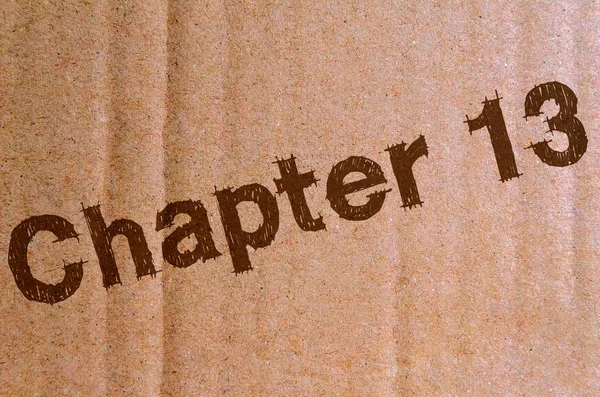 Bölüm 13 - karton, mukavva kahverengi harflerle