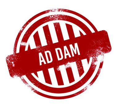 Reklam Barajı - kırmızı grunge düğme, damga