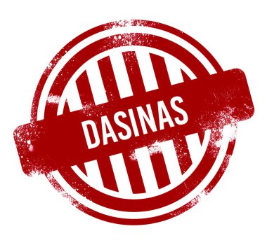 Dasinas - kırmızı grunge düğme, damga