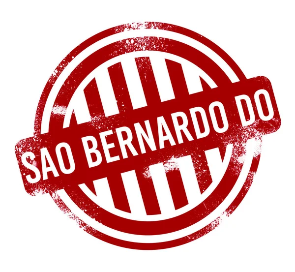 Sao Bernardo Do Campo - Kırmızı grunge düğmesi, damga