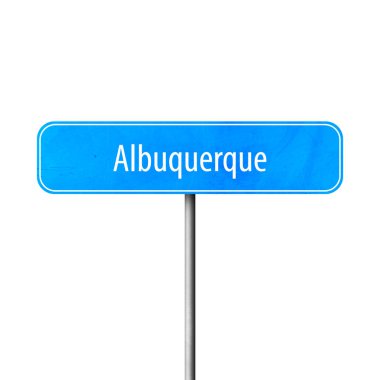 Albuquerque - şehir işareti, yer adı işareti