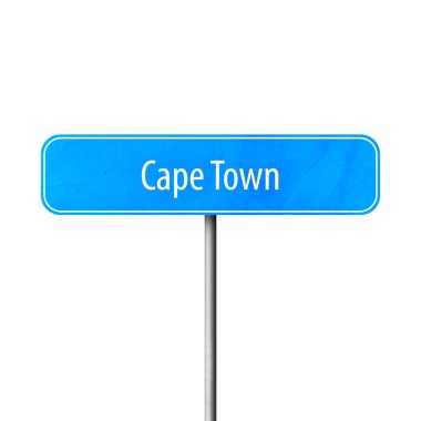 Cape Town - şehir işareti, yer adı işareti