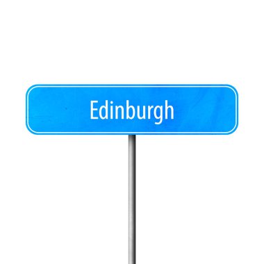 Edinburgh - şehir işareti, yer adı işareti