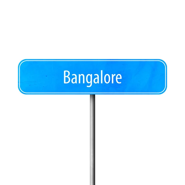 Bangalore Města Znamení Místo Názvu Znamení — Stock fotografie