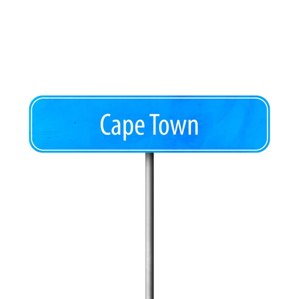 开普敦 镇标志 地方名字标志 — 图库照片