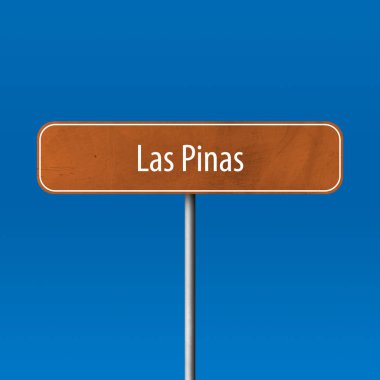 Las Pinas - şehir işareti, yer adı işareti
