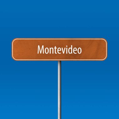Montevideo - şehir işareti, yer adı işareti