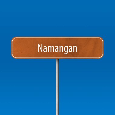 Namangan - şehir işareti, yer adı işareti