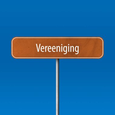 Vereeniging - şehir işareti, yer adı işareti