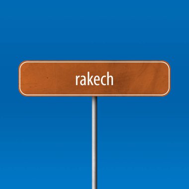 rakech - şehir işareti, yer adı işareti