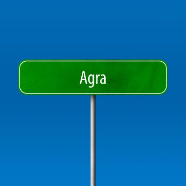 Agra - şehir işareti, yer adı işareti