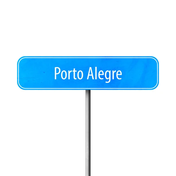 Porto Alegre Sinal Cidade Sinal Nome Local — Fotografia de Stock