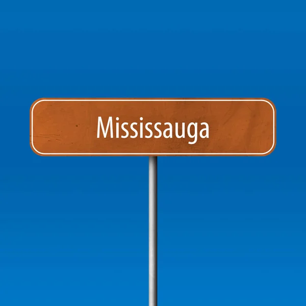 Mississauga Şehir Işareti Yer Adı Işareti — Stok fotoğraf