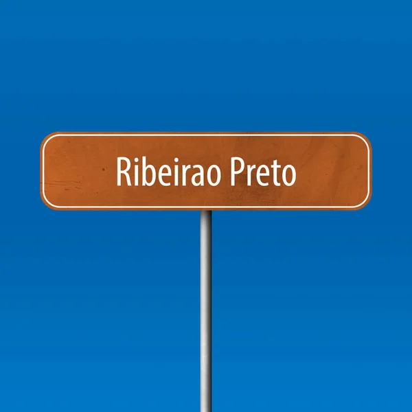 Ribeirao Прет Місто Знак Знак Місце — стокове фото