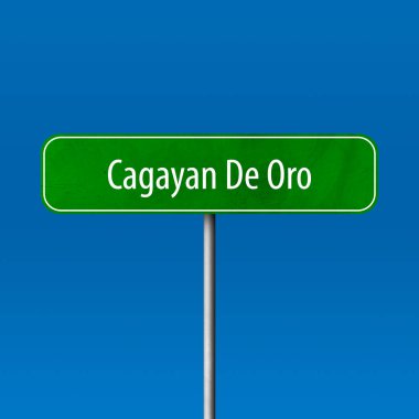 Cagayan De Oro - şehir işareti, yer adı işareti