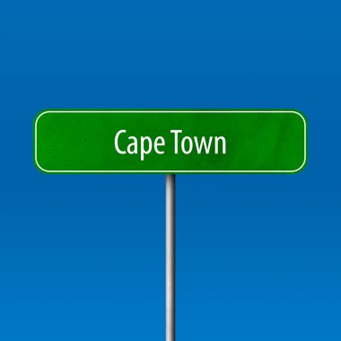 Cape Town - şehir işareti, yer adı işareti