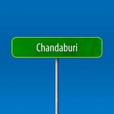 Chandaburi - şehir işareti, yer adı işareti