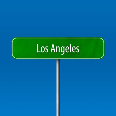 Los Angeles - şehir işareti, yer adı işareti