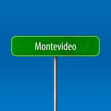 Montevideo - şehir işareti, yer adı işareti