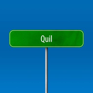 Quil - şehir işareti, yer adı işareti