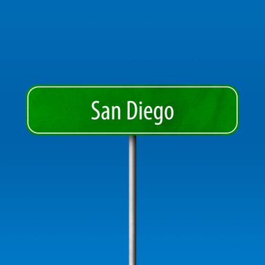 San Diego - şehir işareti, yer adı işareti