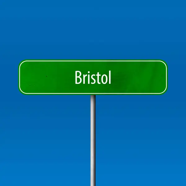 Bristol Stad Teken Plaats Naam Teken — Stockfoto