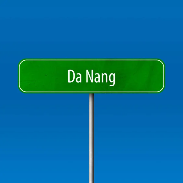 Nang Stad Teken Plaats Naam Teken — Stockfoto
