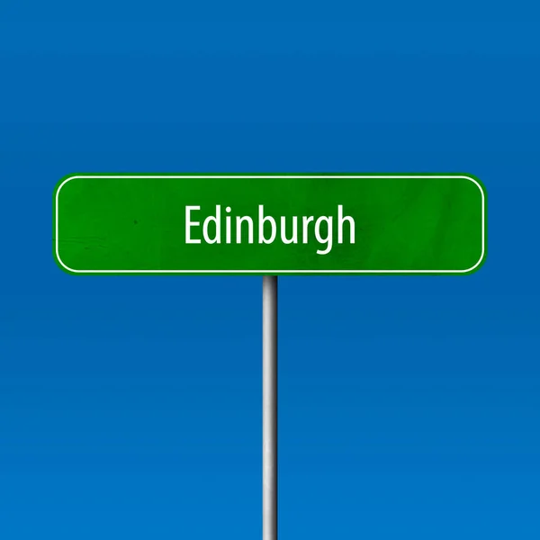 Edinburgh Města Znamení Místo Názvu Znamení — Stock fotografie