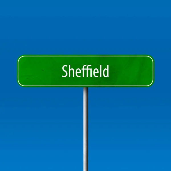 Sheffield Signo Ciudad Signo Nombre Lugar —  Fotos de Stock
