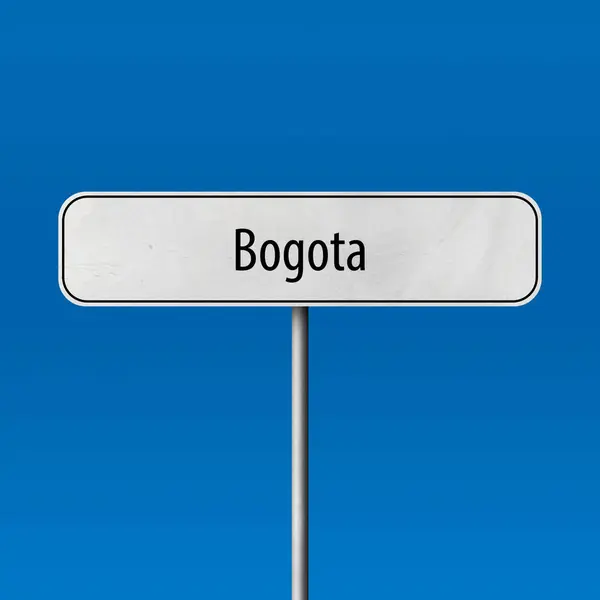 Bogota Town Sign Place Name Sign — Stock Photo, Image