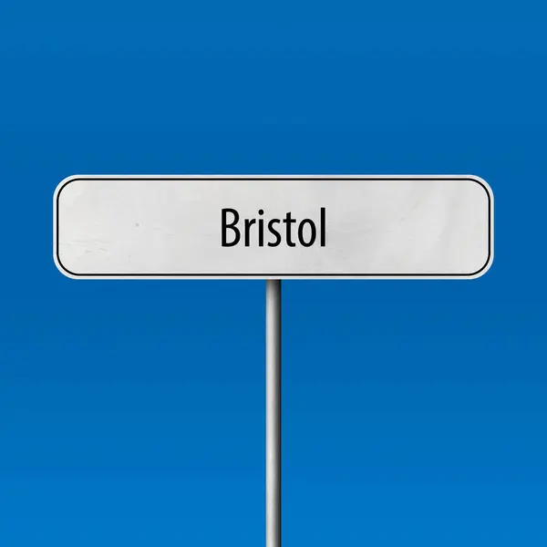 Bristol Πρόσημο Πόλη Τόπος Όνομα Σημάδι — Φωτογραφία Αρχείου