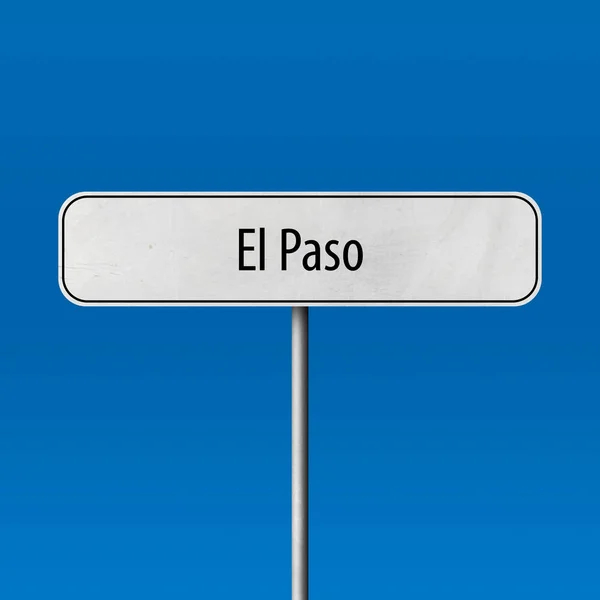 Paso Town Sign Place Name Sign — Stock Photo, Image