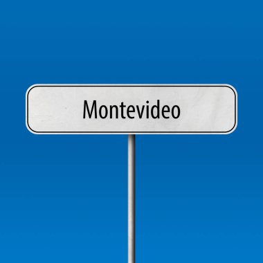 Montevideo - şehir işareti, yer adı işareti