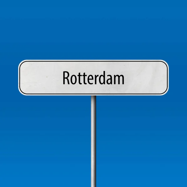 Rotterdam Signo Ciudad Signo Nombre Lugar —  Fotos de Stock