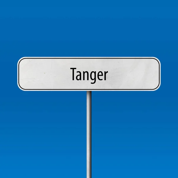 Tanger Města Znamení Místo Názvu Znamení — Stock fotografie