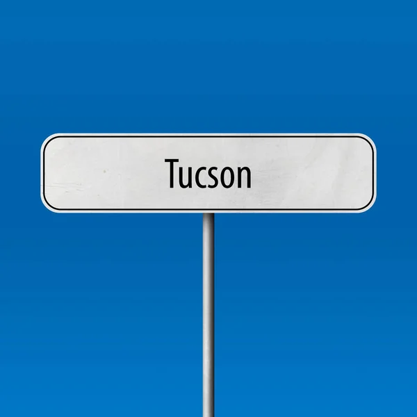 Tucson Ortsschild Ortsschild — Stockfoto