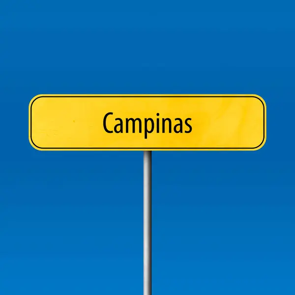 Campinas Πρόσημο Πόλη Τόπος Όνομα Σημάδι — Φωτογραφία Αρχείου