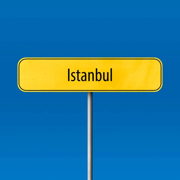 Istanbul Town Sign Place Name Sign — Stock Photo, Image