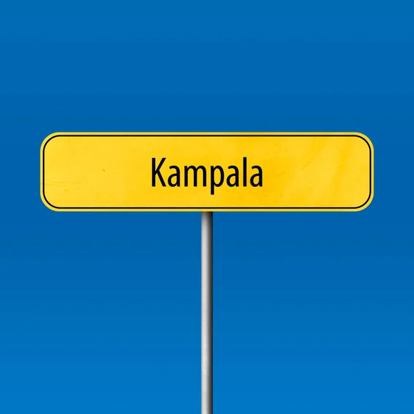 Kampala Town Sign Place Name Sign — Stock Photo, Image