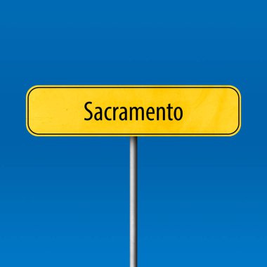 Sacramento - şehir işareti, yer adı işareti