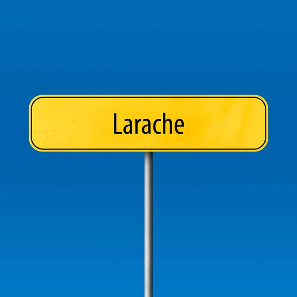 Larache Town Sign Place Name Sign — Stock Photo, Image