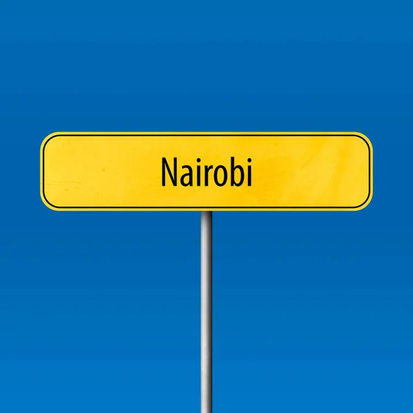 Nairobi Města Znamení Místo Názvu Znamení — Stock fotografie
