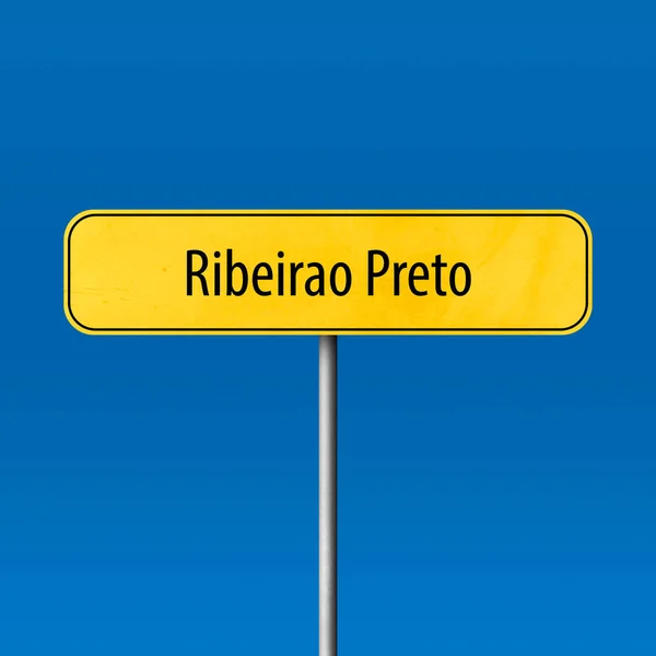 Ribeirao Preto Знак Города Знак Названия Места — стоковое фото
