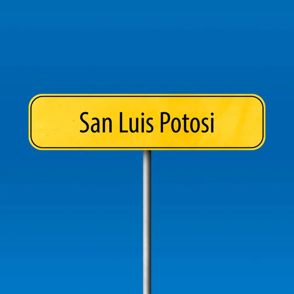 圣路易斯波托西镇标志 地名标志 — 图库照片