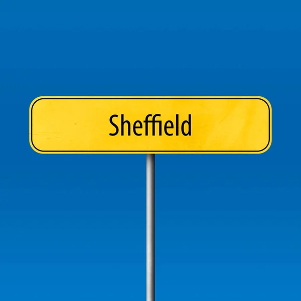 Sheffield Town Sign Place Name Sign — Stock Photo, Image
