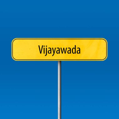 Vijayawada - şehir işareti, yer adı işareti