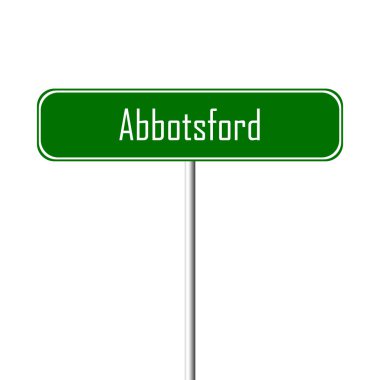Abbotsford şehir işareti - yer-adı