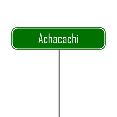 Achacachi şehir işareti - yer-adı